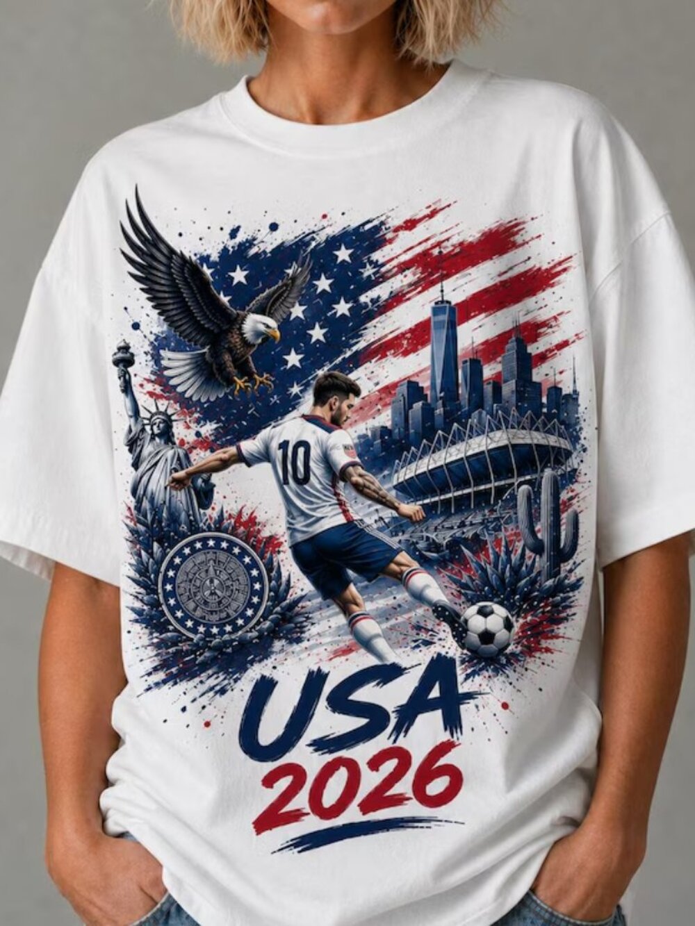 USA 2026 Soccer Fan Shirt, American Football Unisex T Shirt 287